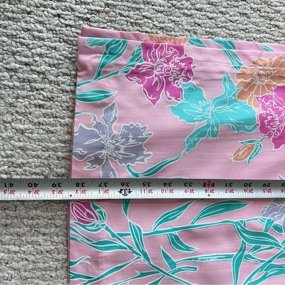 Lilly Pulitzer Vintage White Label 100% Silk Floral Maxi Skirt - Picture 3 of 11